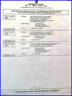 12/22 & 29/90 SCOTT SHANNON's ROCKIN' AMERICA YEAR END TOP 60 COUNTDOWN, 10 LP's