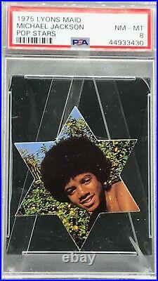 1975 Lyons Maid Michael Jackson PSA 8 Pop Stars! Pop 4! 3 Higher RARE