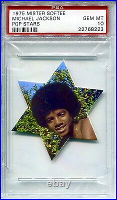 1975 Mister Softee Michael Jackson Rc Psa 10 Gem Mint Super Tough (ultra Rare)