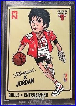 1984 Michael Jordan x Michael Jackson Rookie RC Chicago Bulls RARE NO 1986 Fleer