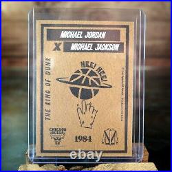 1984 Michael Jordan x Michael Jackson Rookie RC Chicago Bulls Rare NO 1986 Fleer