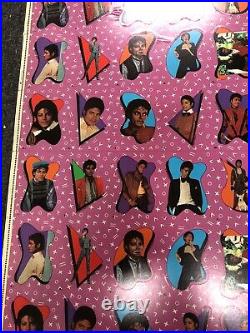 1984 Topps Michael Jackson Stickers Rare Uncut Sheet