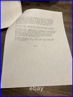 1987 80s Michael Jackson MUSIC PRESS KIT History Packet- Rock 7 Pages Rare