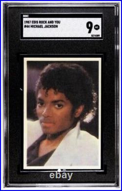 1987 MICHAEL JACKSON trading card Edis Rock & You #44 SGC 9 pop 1 highest rare