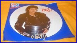1987 Pepsi Presents Michael Jackson Bad 12 Lp Picture Disc Vinyl Record Rare