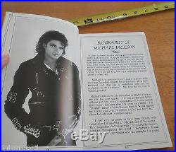 1988 Michael Jackson Tribute program and crew script folder Natalie Cole RARE