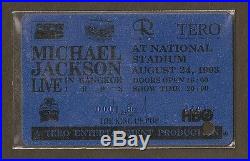 1993 Michael Jackson DANGEROUS WORLD TOUR CONCERT THAI Ticket Card MEGA RARE