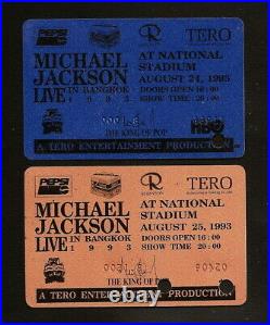 1993 Michael Jackson Dangerous World Tour THAILAND Concert Ticket Card MEGA RARE