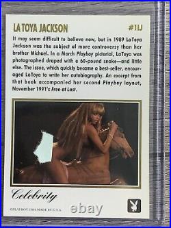 1994 Playboy Celebrity Latoya Jackson Auto 1/2500 Signed Rare Michael Janet Read