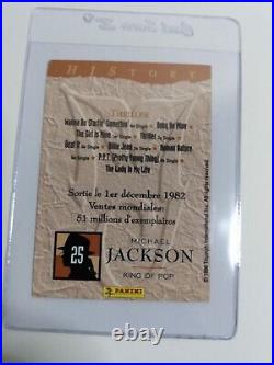 1996 Michael Jackson Thriller Panini Foil Card Extremely Rare Very Hard To Find