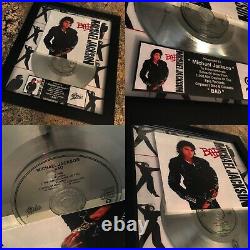 6 VERY RARE! Michael Jackson Million Record Sales Music Award Disc LP Vinyl
