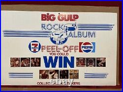 7-11 Big Gulp PEPSI 1985 MUSIC display Sign MICHAEL JACKSON OZZY JOURNEY RARE
