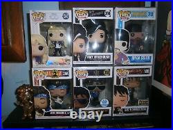 7pc Music Funko lot Diamomd Elvis, Chase soda Jimi Hendrix, Rare Ringo Starr