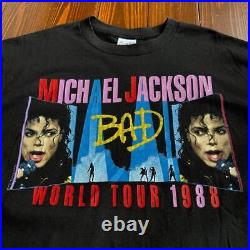 80s USA Michael Jackson Michael Jackson XL Black Vintage Rare No. Yp951