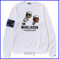 BAPE × Michael Jackson BABY MILO CREWNECK XL Medium bathing ape MJ XL Rare