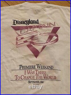 Captain EO T Shirt Vintage Michael Jackson Disneyland Premiere Weekend 1986 RARE