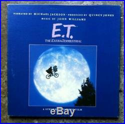 E. T. The Extra-Terrestrial Audiobook Vinyl narrated by Michael Jackson Very Rare