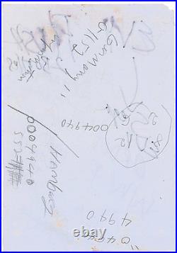 HISTORICAL Michael Jackson Handwritten Notes with TRACKS COA and REAL COA RARE