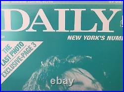 June 26, 2009 Daily News Michael Jackson King of Pop Dead Print Plate RARE