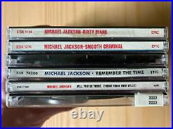 LOT 6xCD Singles Michael Jackson 1988-'91 RARE Promo US EX/VG Dirty Diana Smooth