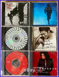 LOT 6xCD Singles Michael Jackson 1988-'91 RARE Promo US EX/VG Smooth Criminal 5