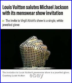 LOUIS VUITTON Handschuh AW 2019 MICHAEL JACKSON Glove VIRGIL ABLOH Rare VIP