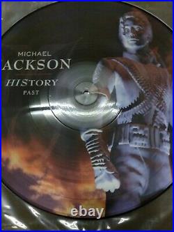 Lot 3 picture disc History PastPresentFuture michael jackson rare not continious