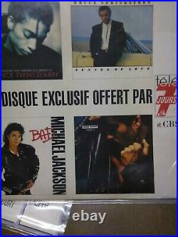 Lot Picture Disc Michael Jackson très rare promo brasil queen télé 7 jours 3xCBS