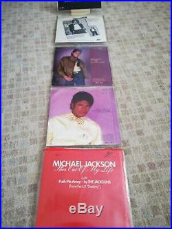 MICHAEL JACKSON 9 SINGLES PACK ON RED VINYL. Very rare