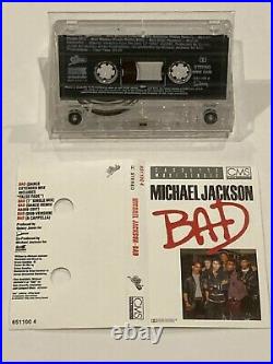 MICHAEL JACKSON- Bad. RARE Aussie/OZ 5 trk MAXI CASSETTE SINGLE (Cassingle) -1987