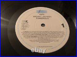 MICHAEL JACKSON Dangerous 2-LP Vinyl 1991 RARE Dutch 1st Press