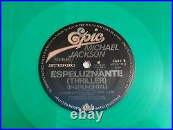 MICHAEL JACKSON Espeluznante THRILLER 1982 mexican GREEN Vinyl 12 ULTRA RARE