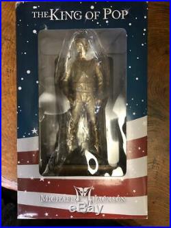MICHAEL JACKSON HISTORY STATUE KING OF POP Gold color VERSION RARE Japan USED