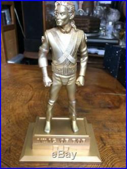MICHAEL JACKSON HISTORY STATUE KING OF POP Gold color VERSION RARE Japan USED