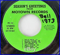 MICHAEL JACKSON RARE PROMO 1973 45 Vinyl Season Greetings Motown Record