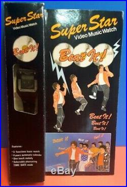 MICHAEL JACKSON Super Star Video Music Beat It Watch Rare 1984 NEW OLD Stock