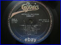MICHAEL JACKSON THRILLER 1982 EPIC RARE LP record vinyl INDIA INDIAN VG+