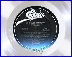 MICHAEL JACKSON THRILLER Platinum LP Record Award rare gold cd collectible gift