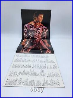 MICHAEL JACKSON thriller (82' EPIC JAPAN OBI VINYL LP) VG++ rare Pin-up Booklet