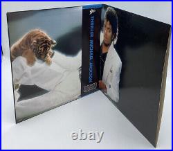 MICHAEL JACKSON thriller (82' EPIC JAPAN OBI VINYL LP) VG++ rare Pin-up Booklet