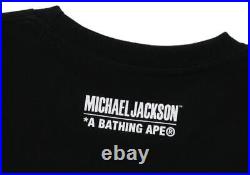 MINT BAPE T-shirt S Authentic Rare S Black Bape Michael Jackson Tee
