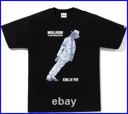 MINT BAPE shirt XXL Authentic Rare X Michael Jackson Collaboration Black