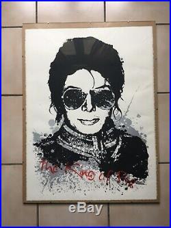 MR BRAINWASH King Of Pop Michael Jackson Signed & numbered RARE Screen print
