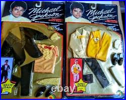 Michael Jackson 12 Doll Stage Outfits 1984 Sets (6) rare un opened sealed MJ