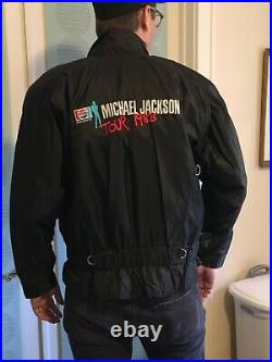 Michael Jackson 1988 BAD Tour Jacket SIZE M L crew member Pepsi RARE vintage HTF