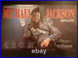 Michael Jackson 1993/94 Dangerous Tour Rare Original Promo Poster Ad Framed