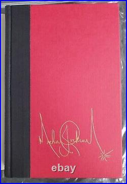 Michael Jackson Autographed Handsigned in Red Rare Moonwalk 1st Edition 1988