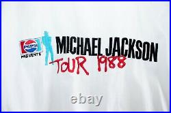 Michael Jackson BAD Tour 1988 White Bomber Jacket (Pepsi Japan Promo) VTG RARE