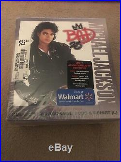 Michael Jackson Bad 25 CD Wallmart Rare T-Shirt