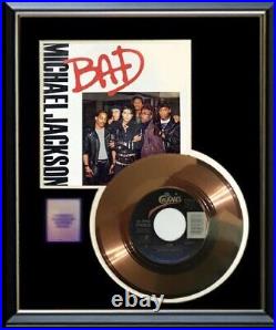 Michael Jackson Bad Gold Record Non Riaa Award Rare